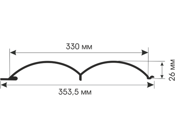 Сайдинг бревно 330/353.5 0.4  RAL5005 сигнально-синий