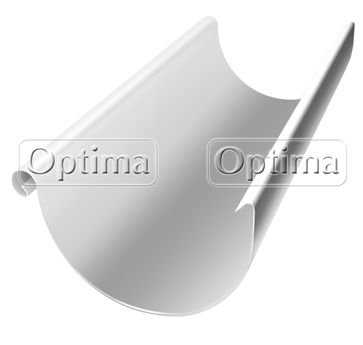 Желоб водосточный GrandLine Optima 125 3м RAL9003 сигнально-белый