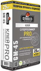 Клей для плитки ГЕРКУЛЕС GM-45 СУПЕРПОЛИМЕР 25кг цементный