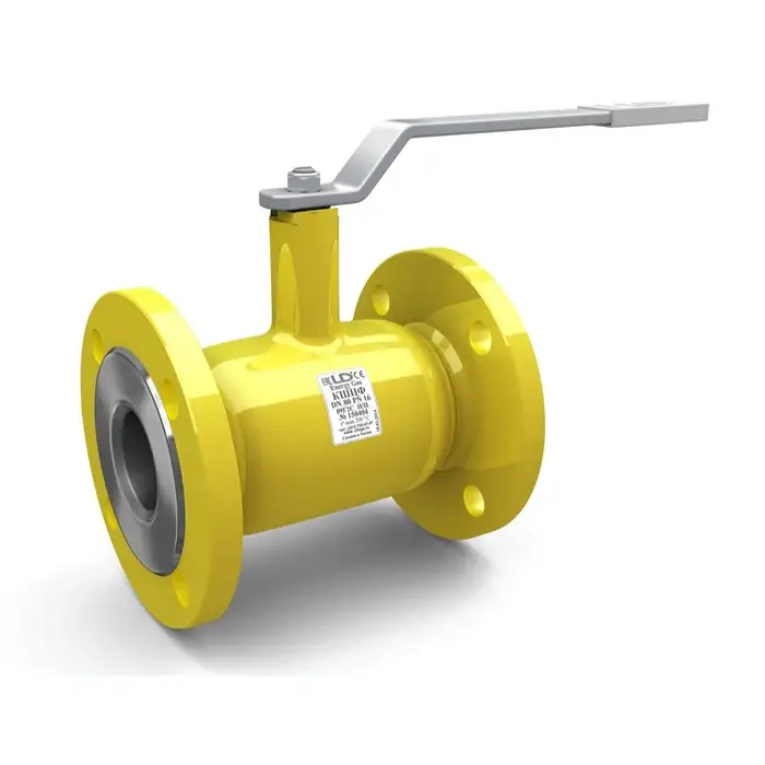 Кран шаровой газовый фланцевый LD КШЦФ Gas Ду 20 Ру 40 сталь 20