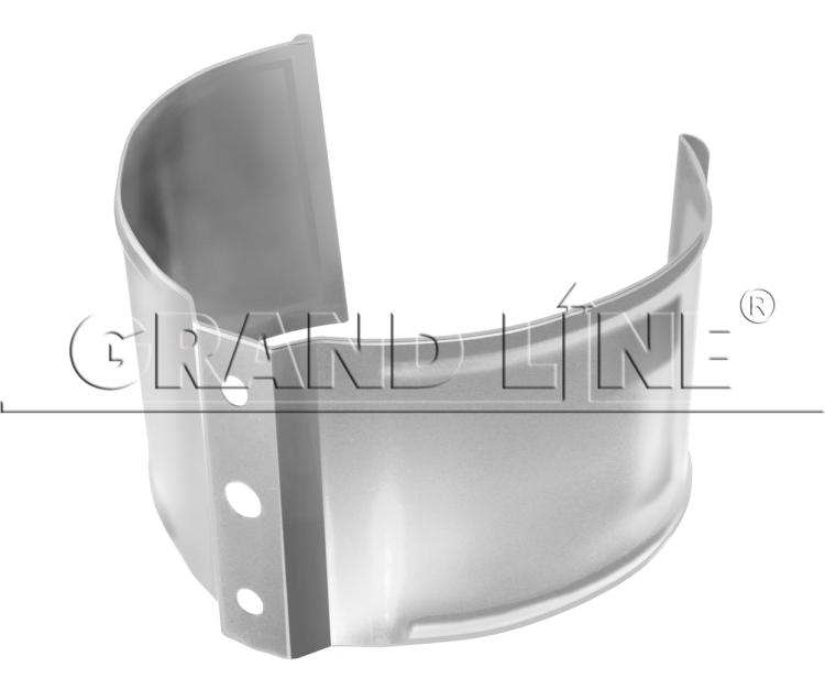 Держатель трубы GrandLine 90 на кирпич металл RAL9003 сигнально-белый