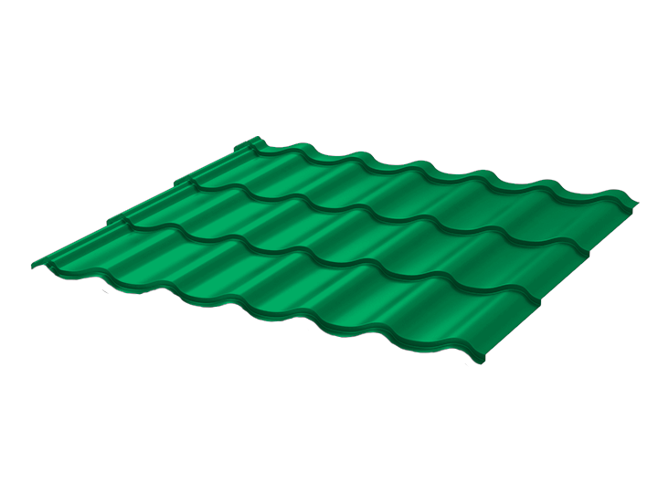 Профиль М4 2 Супер 350/21 0.4 карниз 50  RAL6029 зеленая мята