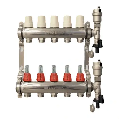 Коллекторный блок Valtec для водяного теплого пола и отопления