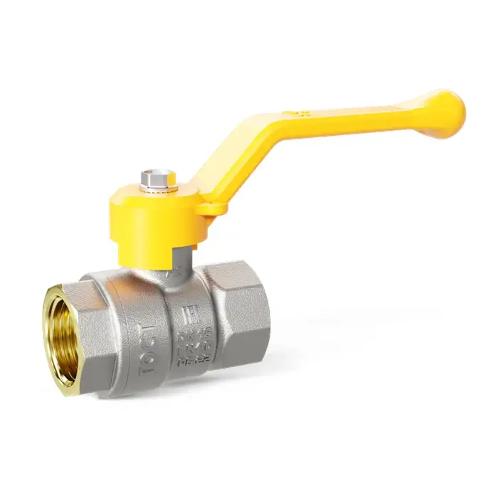 Кран шаровой газовый латунный LD Pride Ду 50 (2