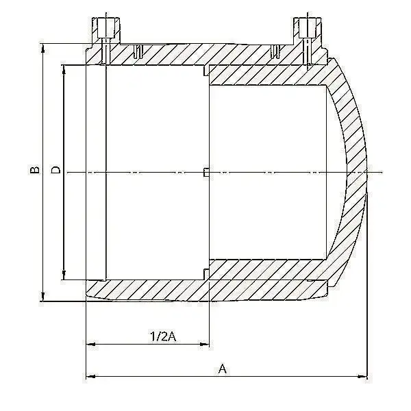Заглушка электросварная SAB 225 мм ПЭ100 PN16 SDR11