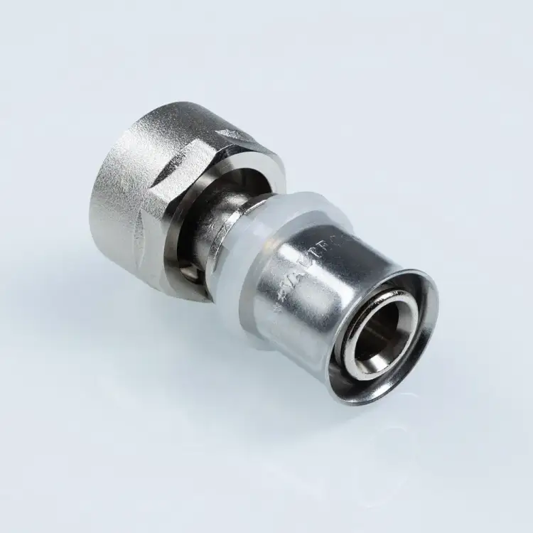Пресс-фитинг с накидной гайкой под евроконус Valtec 16 (2,0) мм х 3/4”