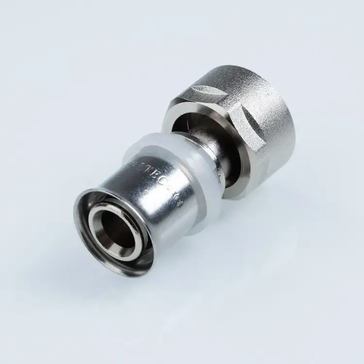 Пресс-фитинг с накидной гайкой под евроконус Valtec 16 (2,0) мм х 3/4”