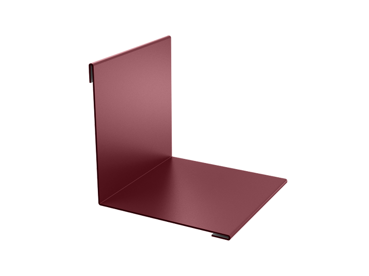 Планка угла внутренний 50x50x0.4 2.5м стандарт  в пленке RAL3005 красное вино К-504