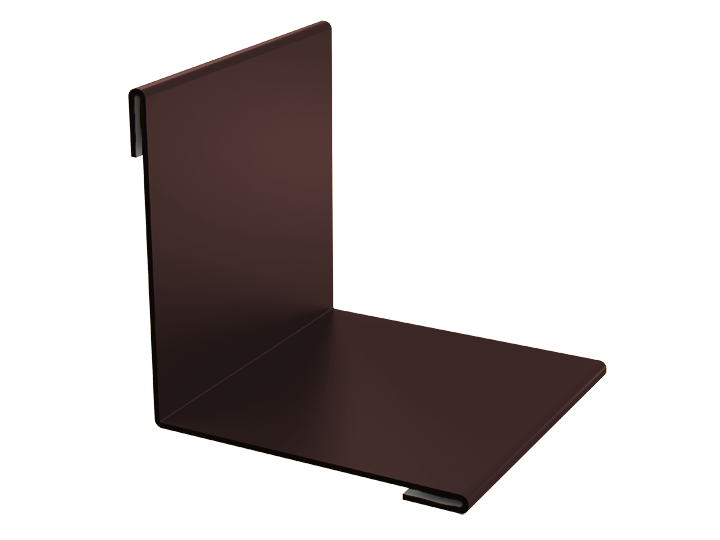 Планка угла внутренний 50x50x0.4 2.5м стандарт  в пленке RAL8017 шоколад К-504