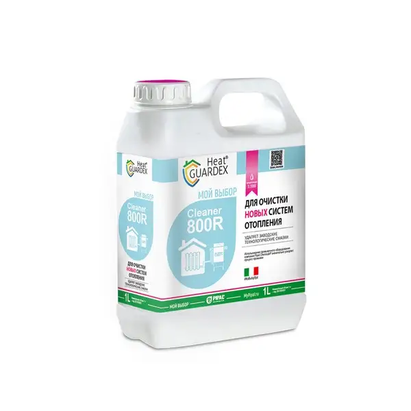 Средство для промывки новых систем отопления на воде HeatGUARDEX® Cleaner 800R 1 л