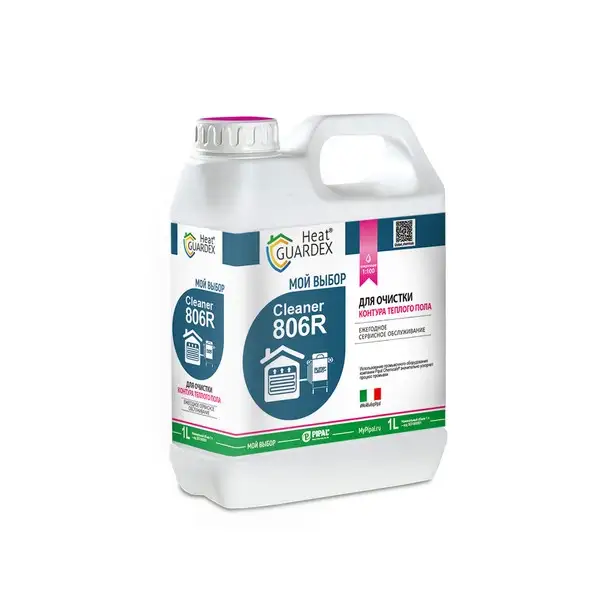 Средство для промывки сильно загрязненных систем отопления на воде HeatGUARDEX® Cleaner 806R 1 л