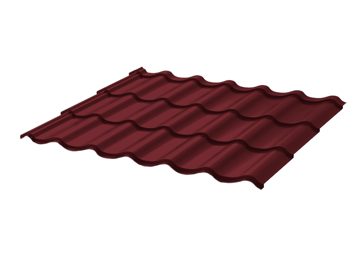 Профиль М4 2 Стандарт 350/14 0.45  в пленке RAL3009 красный оксид
